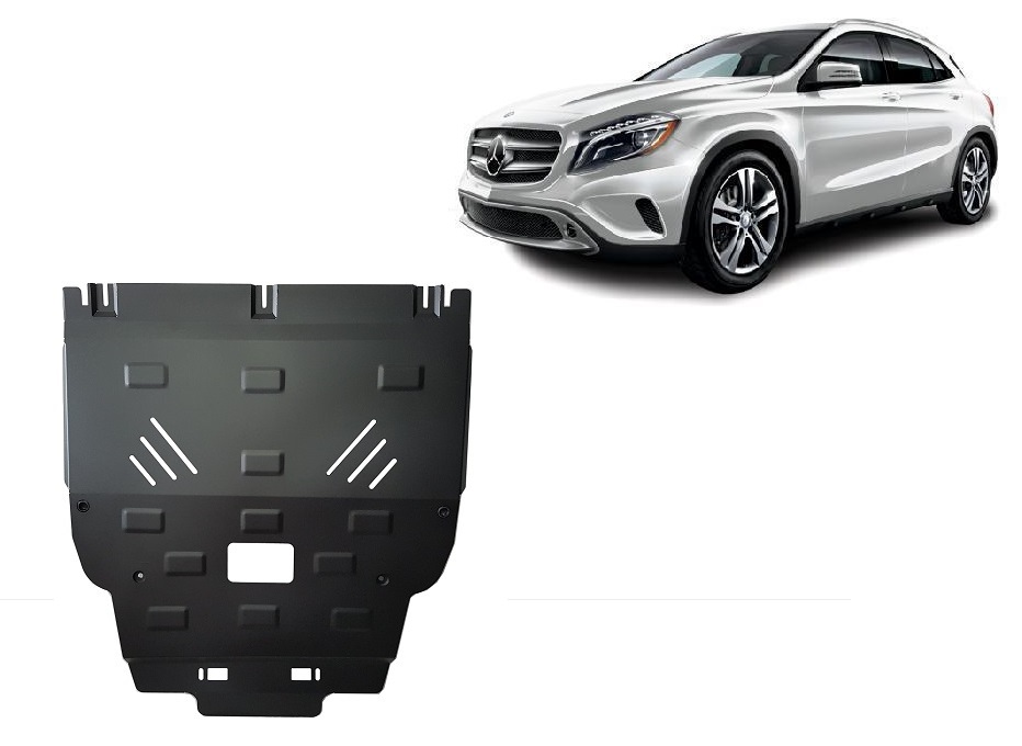 Mercedes GLA X156 (2014-2019) Engine, Gearbox, Radiator Skid Plate - 2 mm Steel