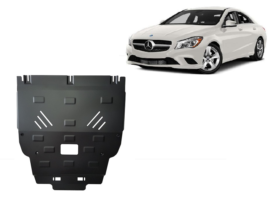 Mercedes CLA X117 (2013-2019) Engine, Gearbox, Radiator Skid Plate - 2 mm Steel