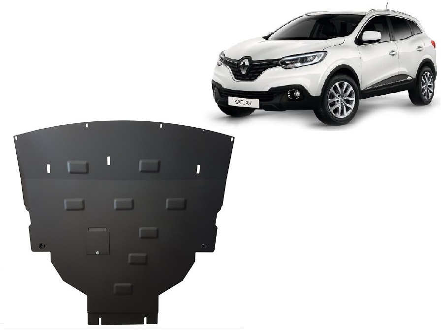 Renault Kadjar (2015-2022) Engine, Gearbox, Radiator Skid Plate - 2 mm Steel