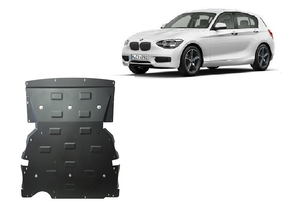 BMW Series 1 F20/F21 (2011-2018) Engine, Front Bumper, Radiator Skid Plate - 2 mm Steel