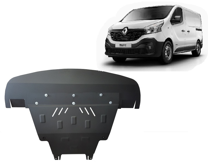 Renault Trafic 3 (2014-2021) Engine, Front Bumper, Gearbox, Radiator Skid Plate - 2 mm Steel