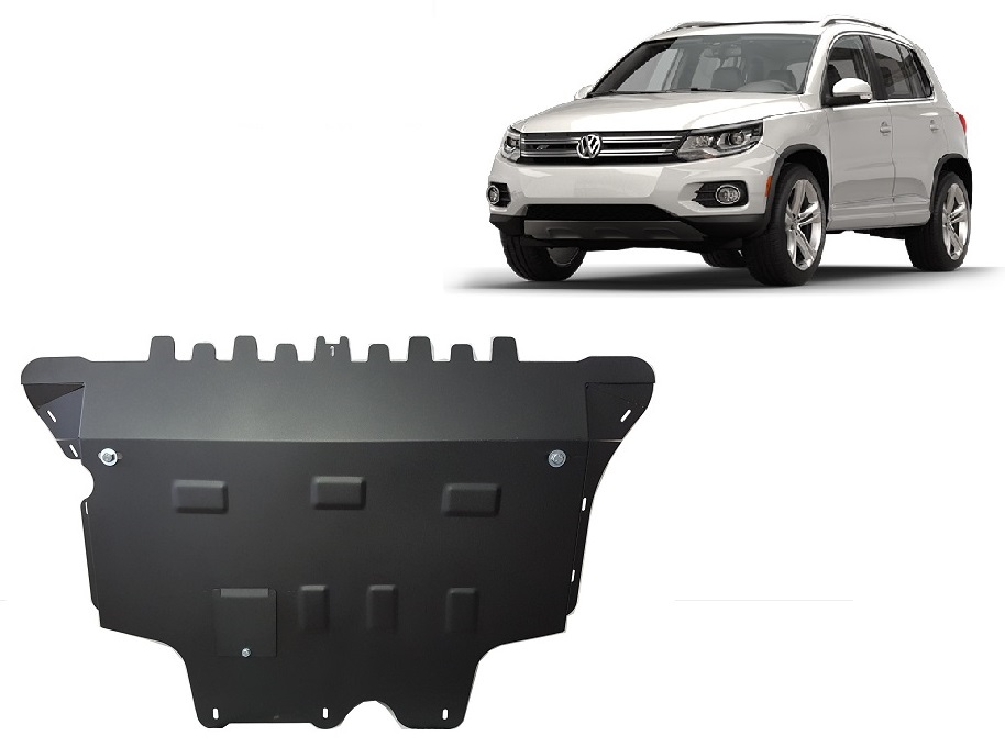 VW Tiguan (2016-2026) Engine, Front Bumper, Gearbox, Radiator Skid Plate - 2 mm Steel