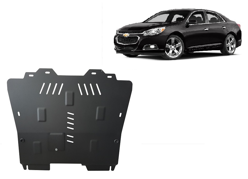 Chevrolet Malibu (2013-2015) Engine, Gearbox, Radiator Skid Plate - 2 mm Steel