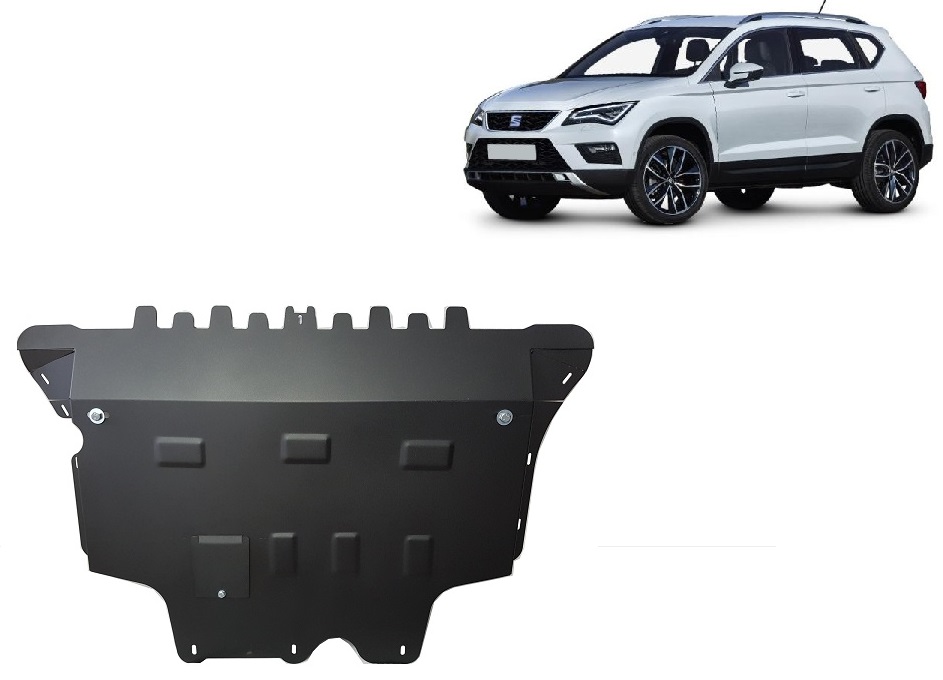 Seat Ateca (2016-2026) Engine, Front Bumper, Gearbox, Radiator Skid Plate - 2 mm Steel