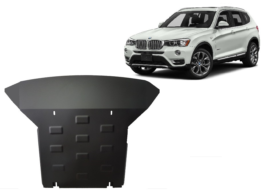 BMW X3 F25 (2010-2017) Engine, Front Bumper, Radiator Skid Plate - 2 mm Steel