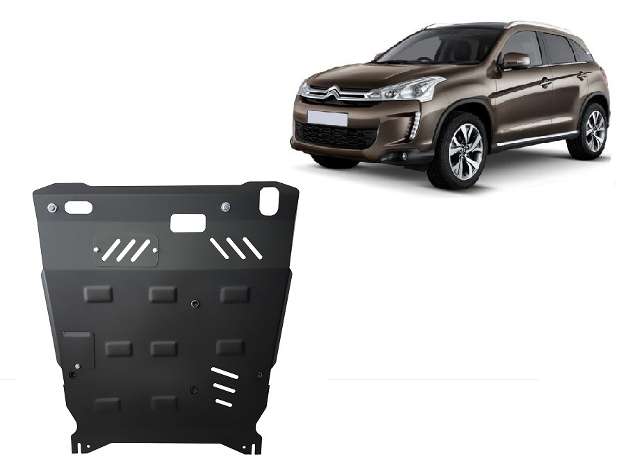 Citroen Aircross (2012-2017) Engine, Gearbox, Radiator Skid Plate - 2.5 mm Steel
