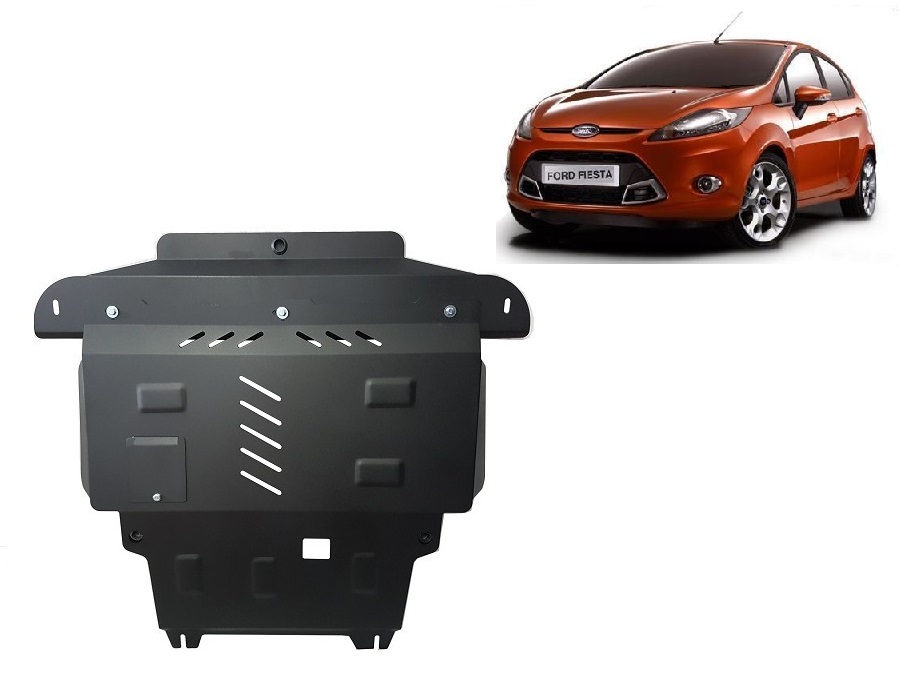 Ford Fiesta (2008-2016) Engine, Front Bumper, Gearbox, Radiator Skid Plate - 2 mm Steel