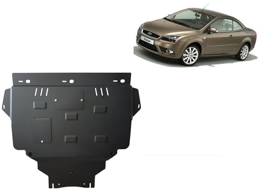Ford Focus 2 (2004-2010) Engine, Gearbox, Radiator Skid Plate - 2 mm Steel