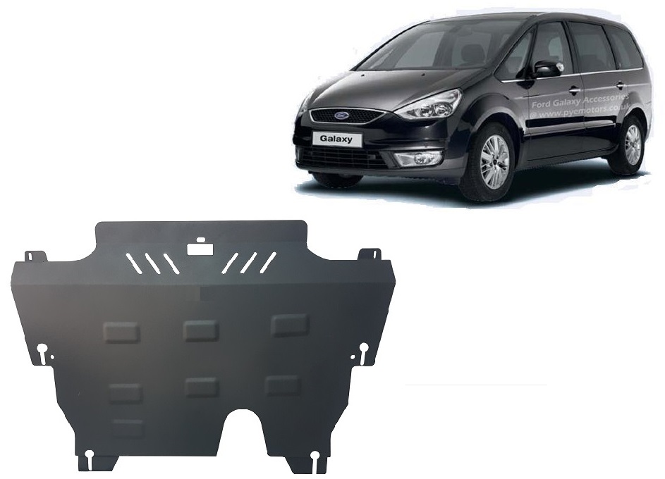 Ford Galaxy 2 (2007-2015) Engine, Gearbox, Radiator Skid Plate - 2 mm Steel