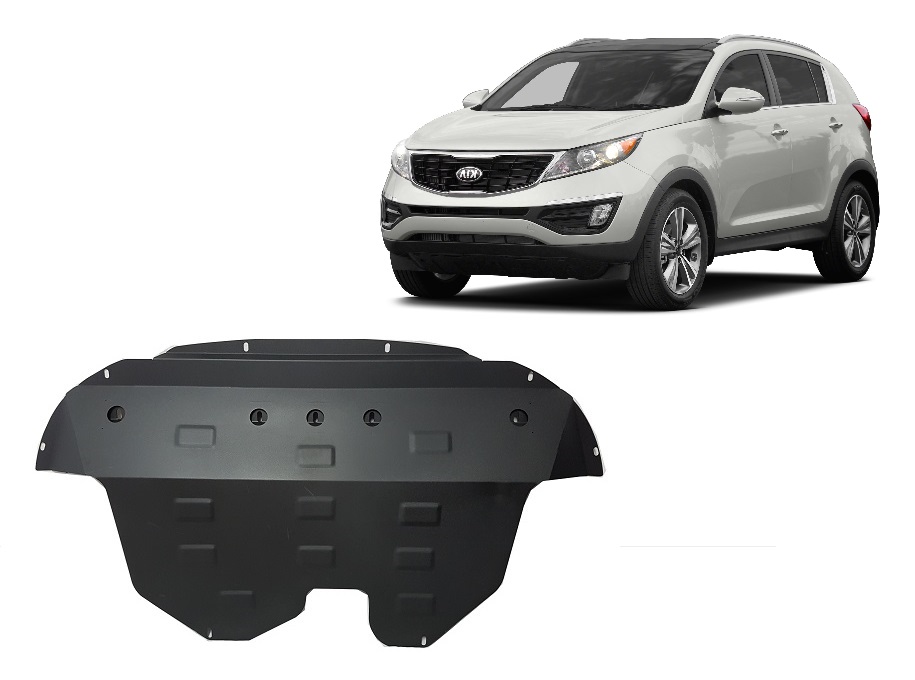 Kia Sportage (2011-2015) Engine Skid Plate - 2 mm Steel