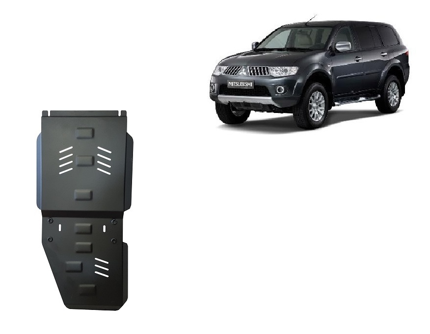 Mitsubishi Pajero Sport 2 (2007-2026) Gearbox, Transfer Case Skid Plate - 3 mm Steel