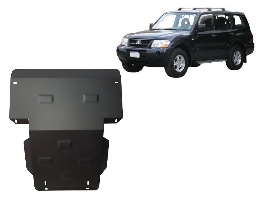Mitsubishi Pajero Sport 1 (1998-2007) Engine, Radiator Skid Plate - 3 mm Steel