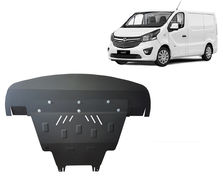 Opel Vivaro B (2014-2019) Engine, Front Bumper, Gearbox, Radiator Skid Plate - 2 mm Steel