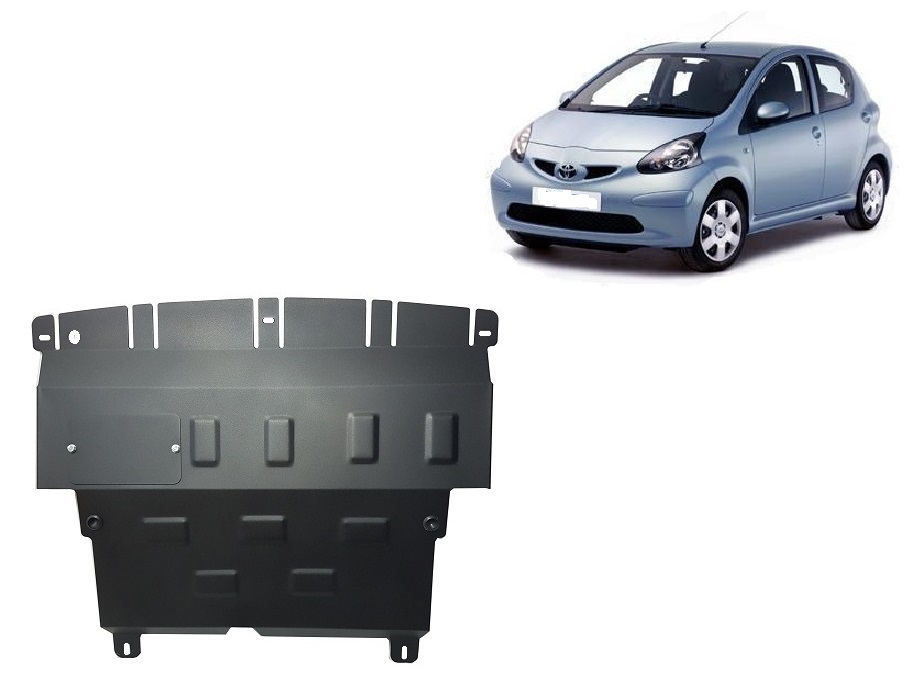 Toyota Aygo AB10 (2005-2014) Engine, Front Bumper, Gearbox, Radiator Skid Plate - 2 mm Steel