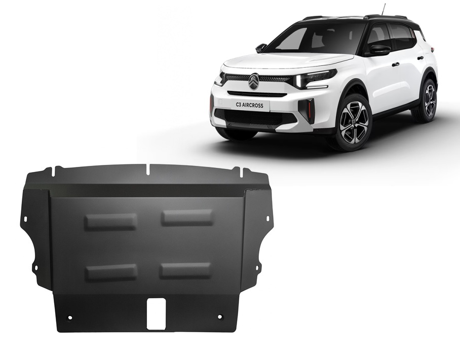 Citroen C3 Aircross (2024-2026) Engine, Gearbox Skid Plate - 2 mm Steel