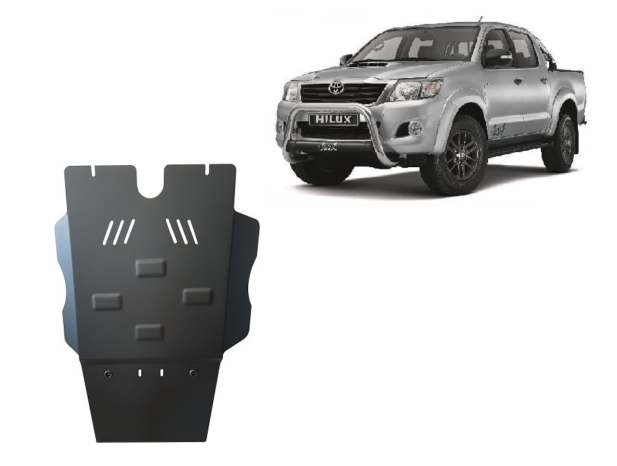 Toyota Hilux (2004-2015) Differential, Gearbox, Particle Filter Skid Plate - 3 mm Steel