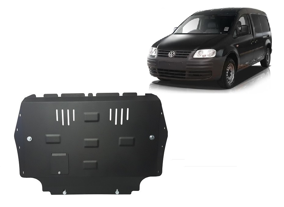 Volkswagen Caddy (2010-2012) Engine, Gearbox, Radiator Skid Plate - 2 mm Steel