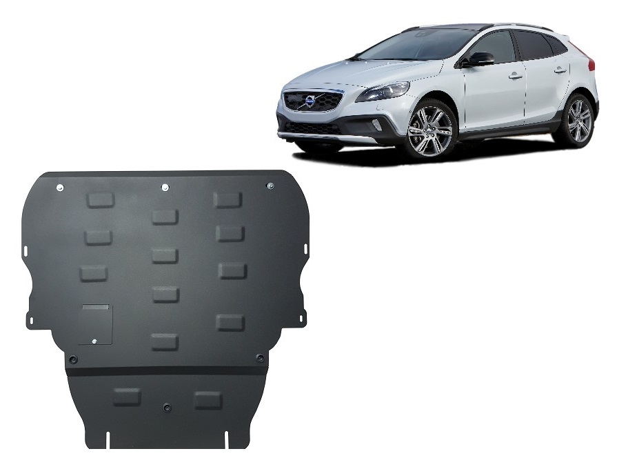 Volvo V40 (2012-2019) Engine, Gearbox, Radiator Skid Plate - 2 mm Steel