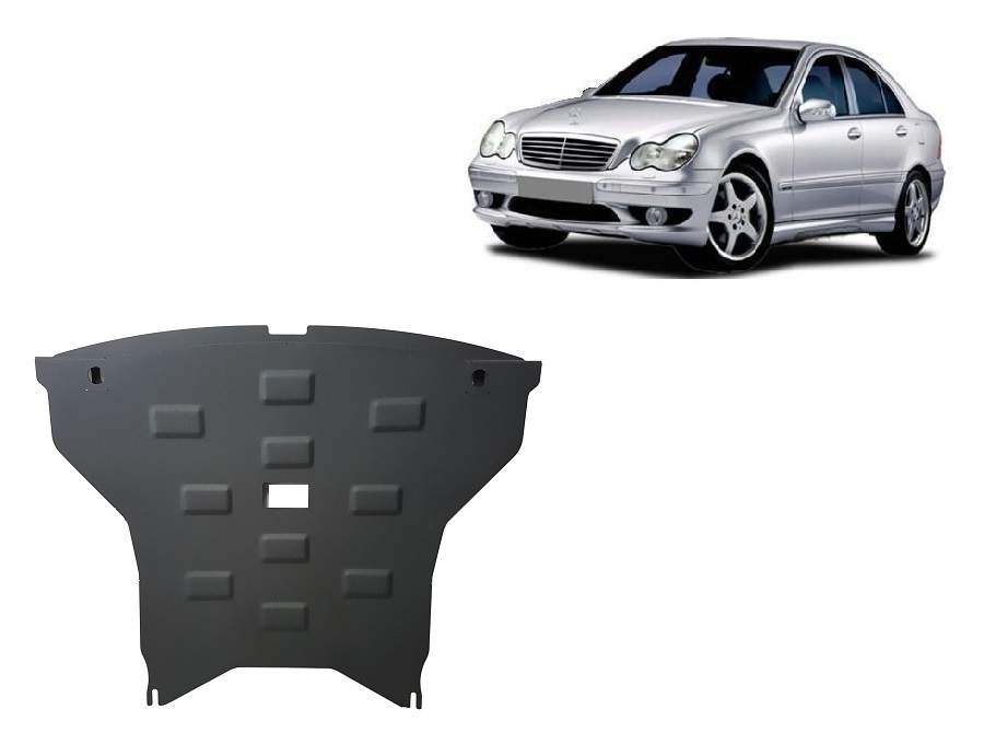 Mercedes C-Class W203 (2000-2007) Engine, Radiator Skid Plate - 2 mm Steel