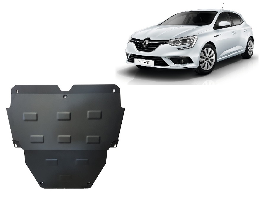 Renault Megane 4 (2016-2026) Engine, Gearbox Skid Plate - 2 mm Steel