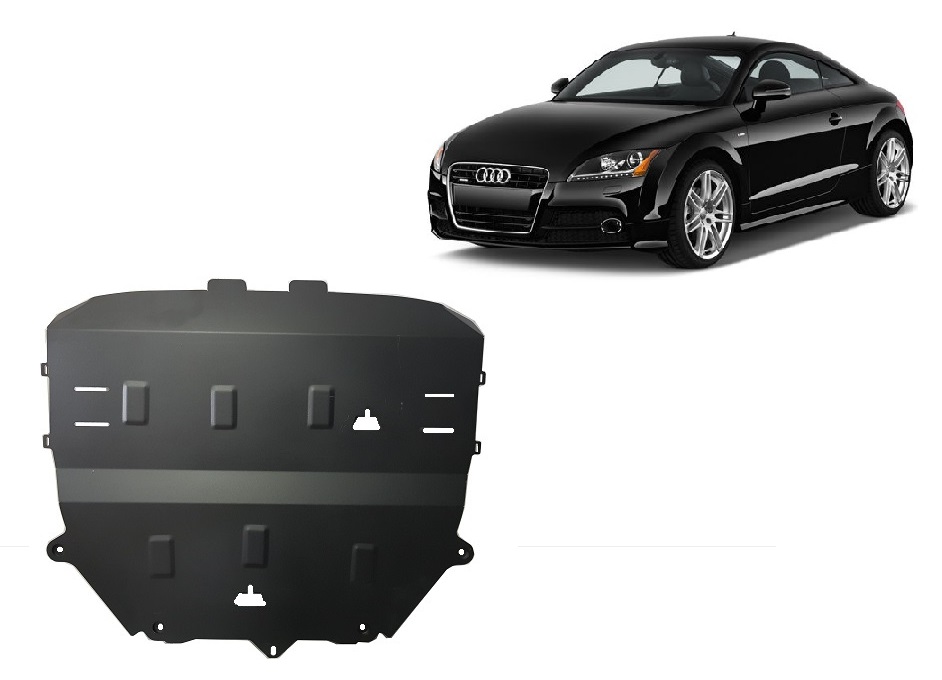 Audi TT (2006-2014) Engine, Front Bumper, Gearbox, Radiator Skid Plate - 2 mm Steel