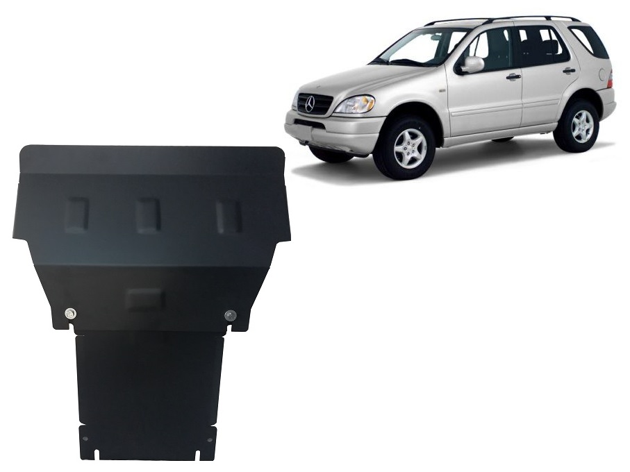 Mercedes ML W163 (1998-2005) Engine, Front Bumper, Radiator Skid Plate - 3 mm Steel