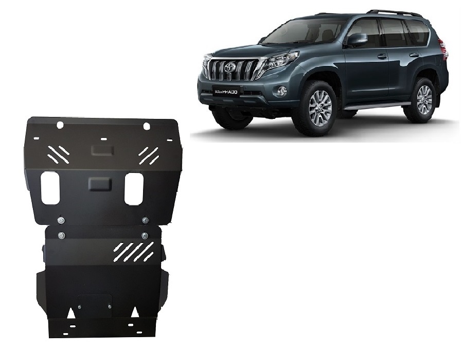 Toyota Land Cruiser 150 (2009-2026) Engine, Front Bumper, Radiator Skid Plate - 2 mm Steel