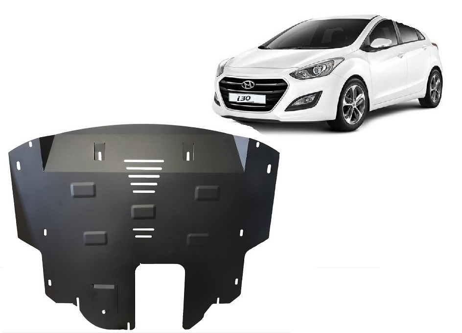 Hyundai I30 (2015-2017) Engine, Gearbox, Radiator Skid Plate - 2 mm Steel