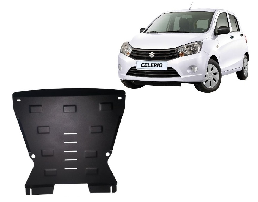 Suzuki Celerio (2014-2026) Engine, Front Bumper, Gearbox, Radiator Skid Plate - 2 mm Steel