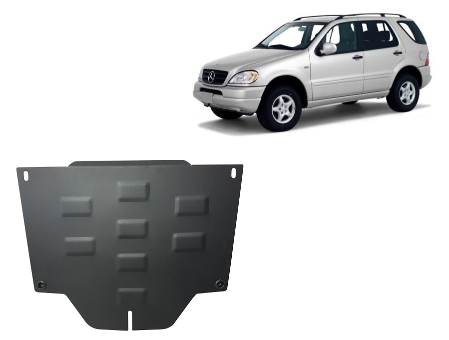 Mercedes ML W163 (1998-2005) Rear Differential Skid Plate - 3 mm Steel
