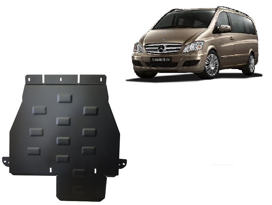 Mercedes Viano W639 - 4x4 - automatic gearbox (2003-2014) Automatic Gearbox and Transfer Case Skid Plate - 2 mm Steel