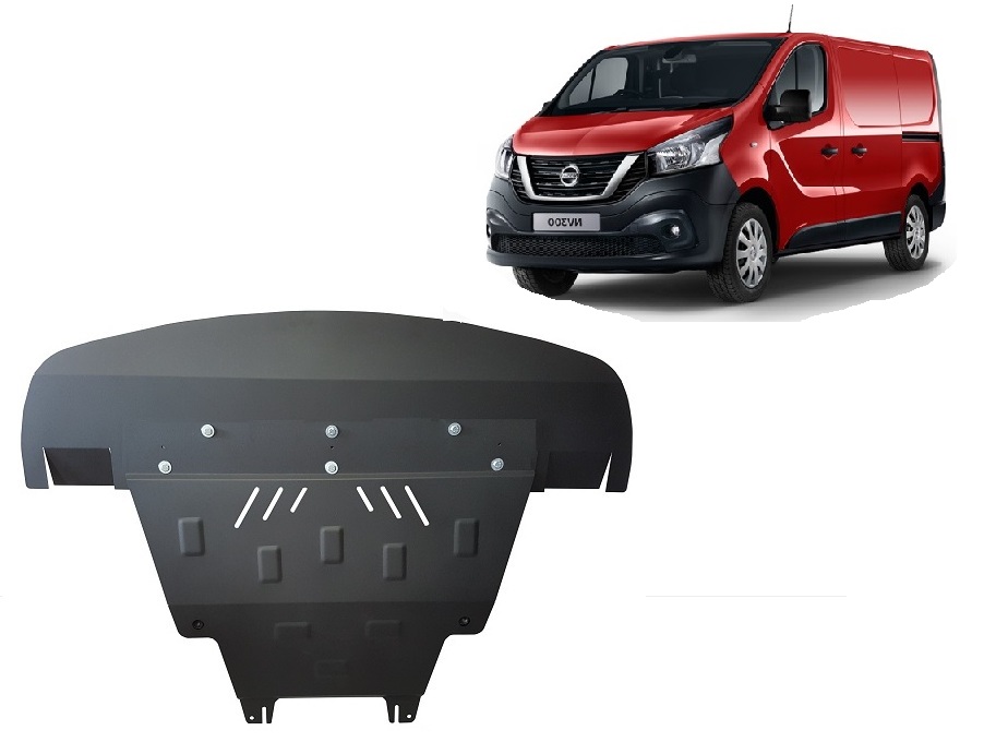 Nissan NV300 (2014-2021) Engine, Front Bumper, Gearbox, Radiator Skid Plate - 2 mm Steel