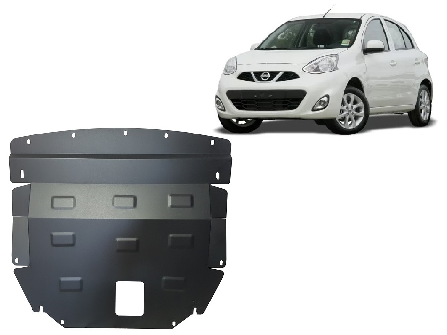 Nissan Micra (2010-2016) Engine, Gearbox, Radiator Skid Plate - 2 mm Steel