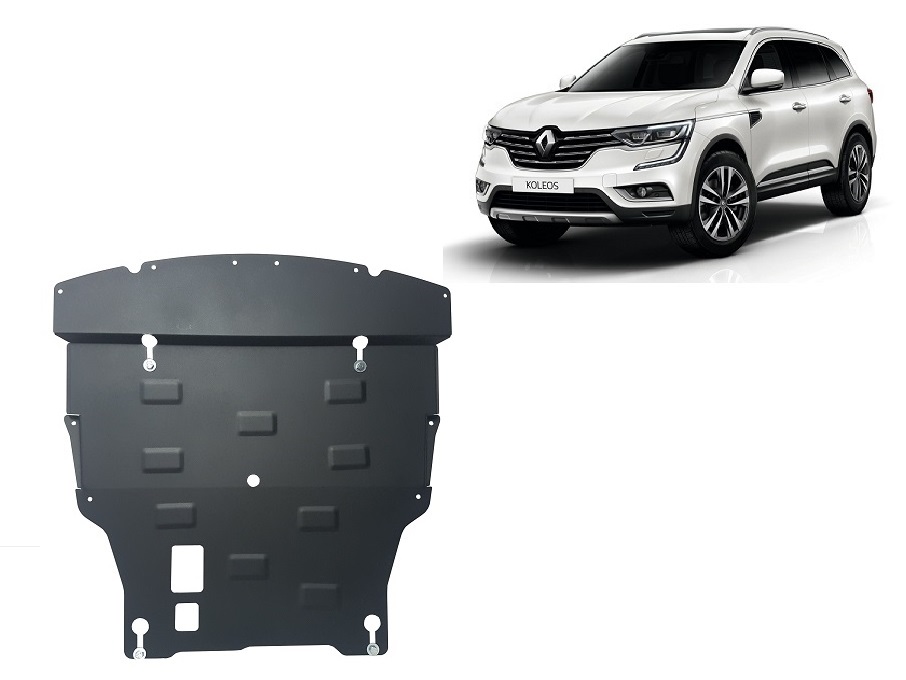 Renault Koleos (2016-2026) Engine, Front Bumper, Gearbox, Radiator Skid Plate - 2 mm Steel