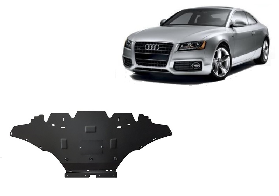 Audi A5 Petrol (2008-2016) Engine, Front Bumper, Radiator Skid Plate - 2 mm Steel