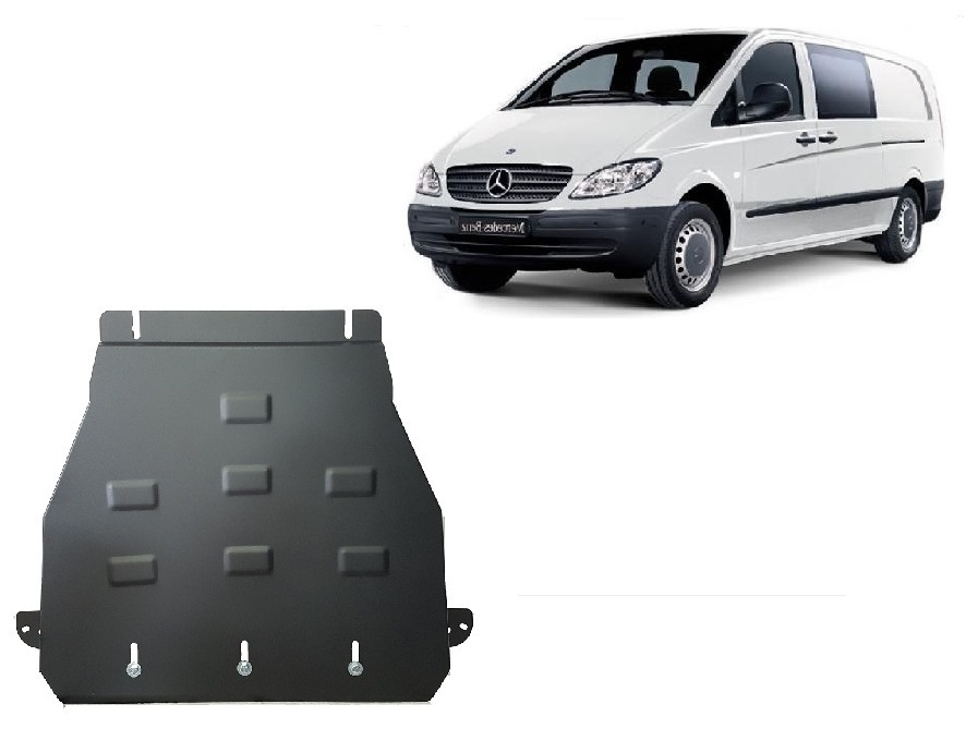 Mercedes Vito W639 - 2.2 D 4x2 (2003-2014) Gearbox Skid Plate - 2 mm Steel