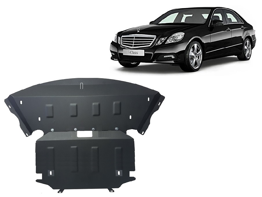 Mercedes E-Class W212 - 4x4 (2009-2016) Engine, Front Bumper, Radiator Skid Plate - 2 mm Steel
