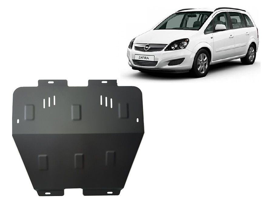 Opel Zafira B (2005-2011) Engine, Gearbox, Radiator Skid Plate - 2 mm Steel