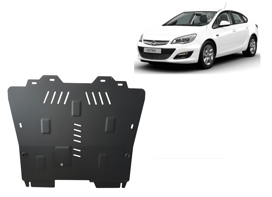 Opel Astra J Sedan (2013-2018) Engine, Gearbox, Radiator Skid Plate - 2 mm Steel