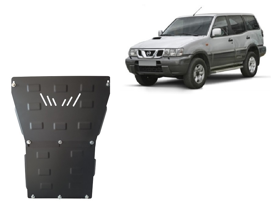 Nissan Terrano II (1992-2007) Engine, Front Bumper, Radiator Skid Plate - 3 mm Steel