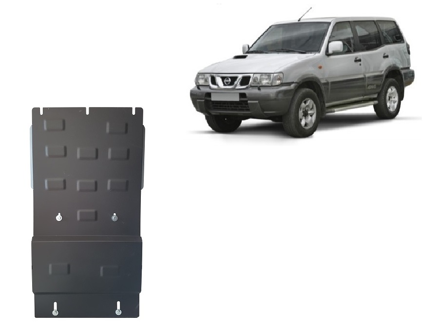 Nissan Terrano II (1992-2007) Gearbox and Transfer Case Skid Plate - 3 mm Steel