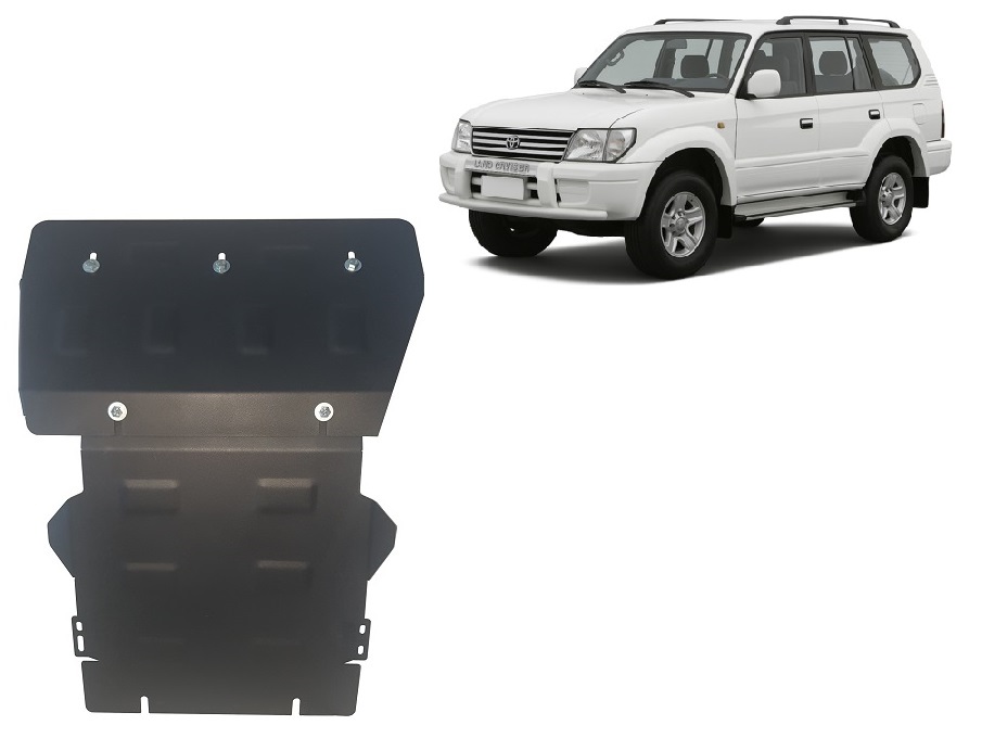 Toyota Land Cruiser J90 / J95 (1995-2002) Engine, Front Bumper, Radiator Skid Plate - 2 mm Steel