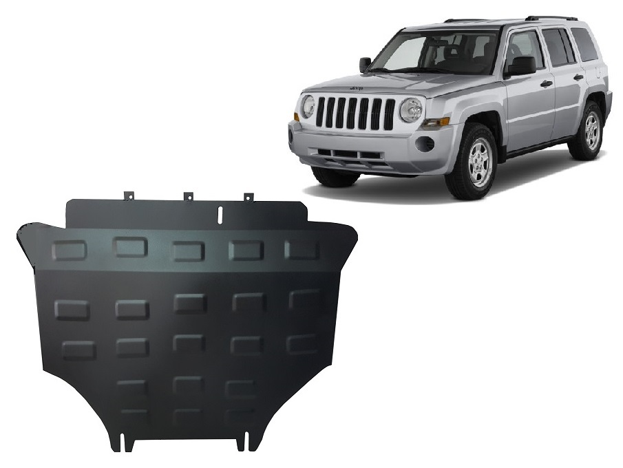 Jeep Patriot (2007-2017) Engine, Front Bumper, Radiator Skid Plate - 2 mm Steel