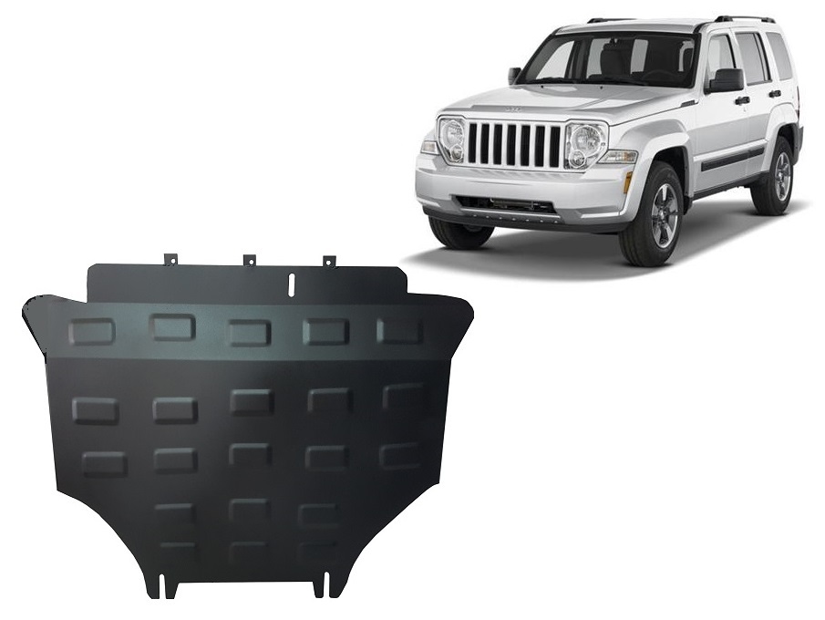 Jeep Liberty (2007-2017) Engine, Front Bumper, Radiator Skid Plate - 2 mm Steel