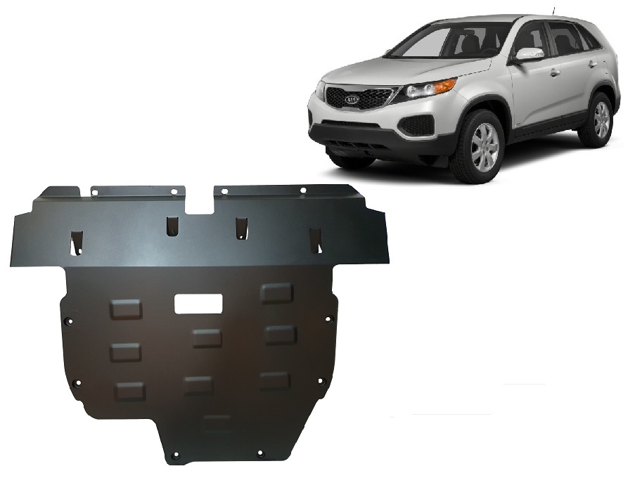 Kia Sorento XM (Pre-facelift) (2010-2012) Engine, Front Bumper, Gearbox, Radiator Skid Plate - 2 mm Steel