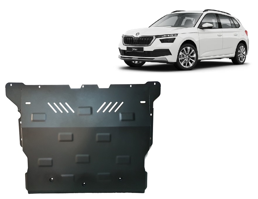 Skoda Kamiq (2017-2026) Engine, Front Bumper, Gearbox, Radiator Skid Plate - 2 mm Steel