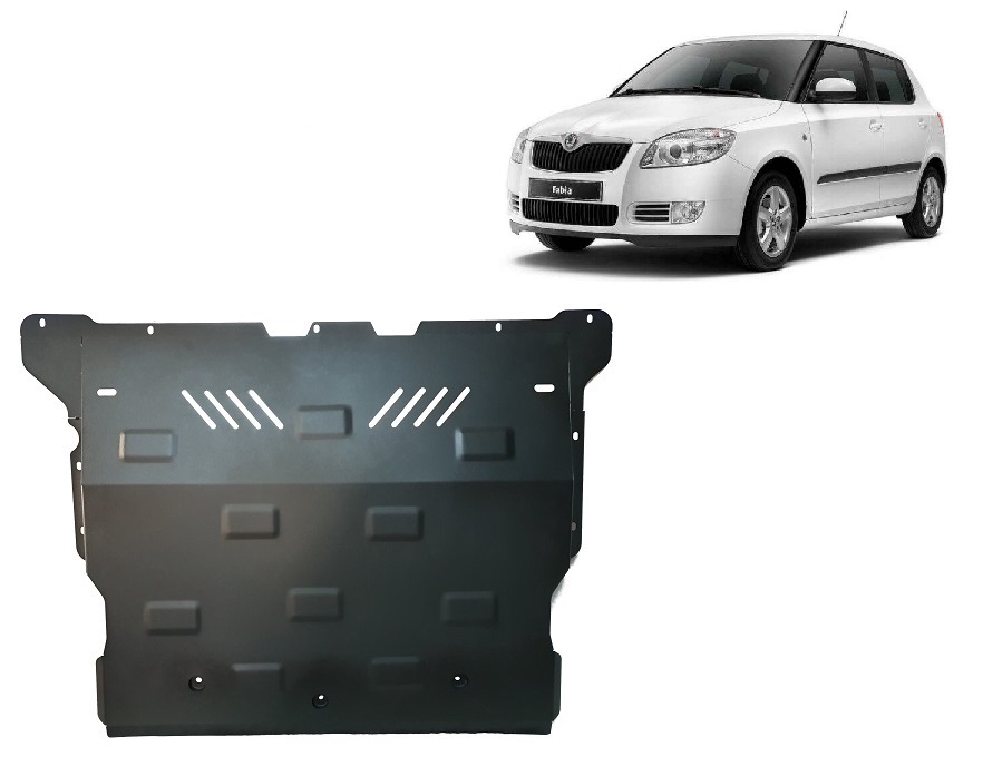 Skoda Fabia (2021-2026) Engine, Front Bumper, Gearbox, Radiator Skid Plate - 2 mm Steel