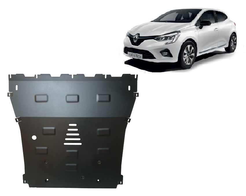 Renault Clio 5 (2019-2026) Engine, Gearbox, Radiator Skid Plate - 2 mm Steel