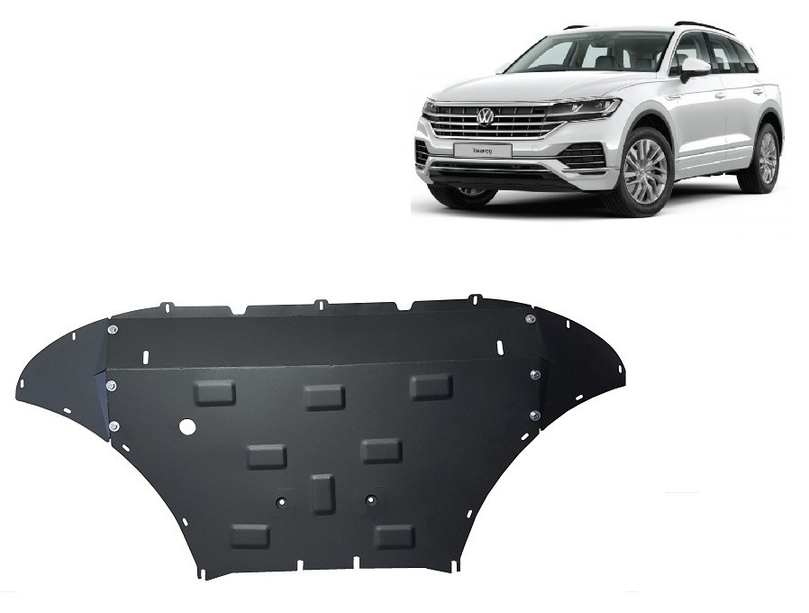 Volkswagen Touareg (2018-2026) Engine, Front Bumper, Radiator Skid Plate - Steel