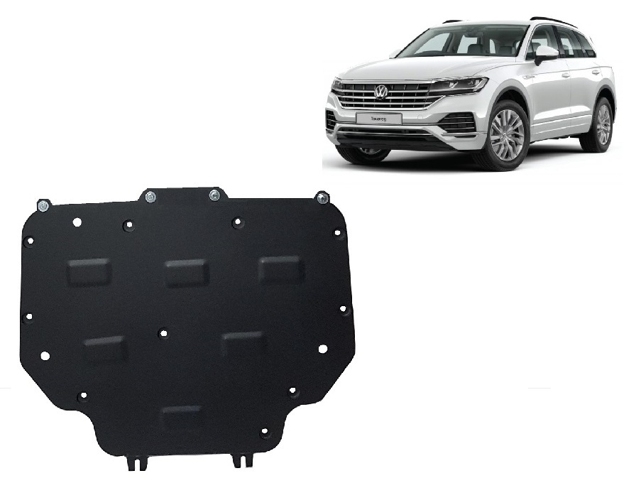 Volkswagen Touareg (2018-2025) - 2 mm (2018-2026) Gearbox Skid Plate - 2 mm Steel